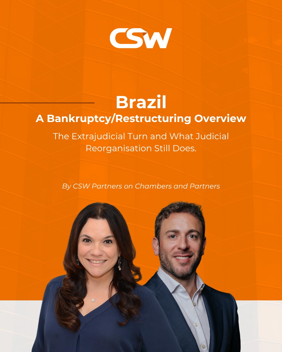 Luciana Celidonio e Eduardo Guimarães Wanderley, sócios do CSW